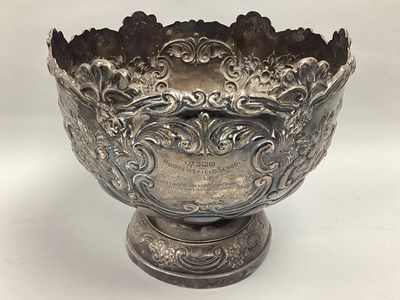 Lot 50 - An Edwardian Hallmarked Silver Pedestal Trophy...