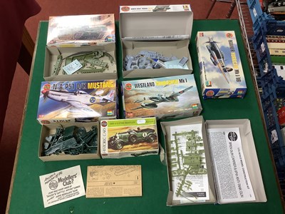 Lot 635 - Seven Plastic Model Kits by Airfix. To include...