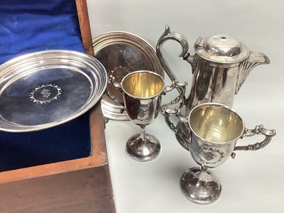 Lot 16 - John Nodder & Sons Sheffield BMEP Communion...