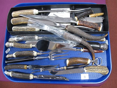 Lot 9 - A Collection of Assorted Stag Horn Handled...