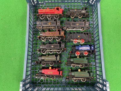 Lot 553 - Twelve 00 gauge 0-4-0 and 0-6-0 tank engines,...