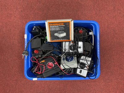 Lot 360 - A container of Model Railway control equipment...