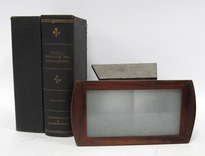 Lot 1229 - A Brewster Type Stereoscopic Viewer and...