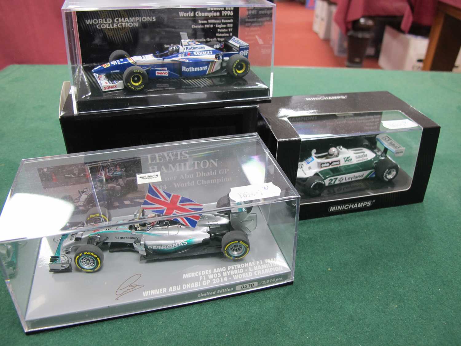 Lot 479 - Three Highly Collectible 1:43rd Scale Formula...