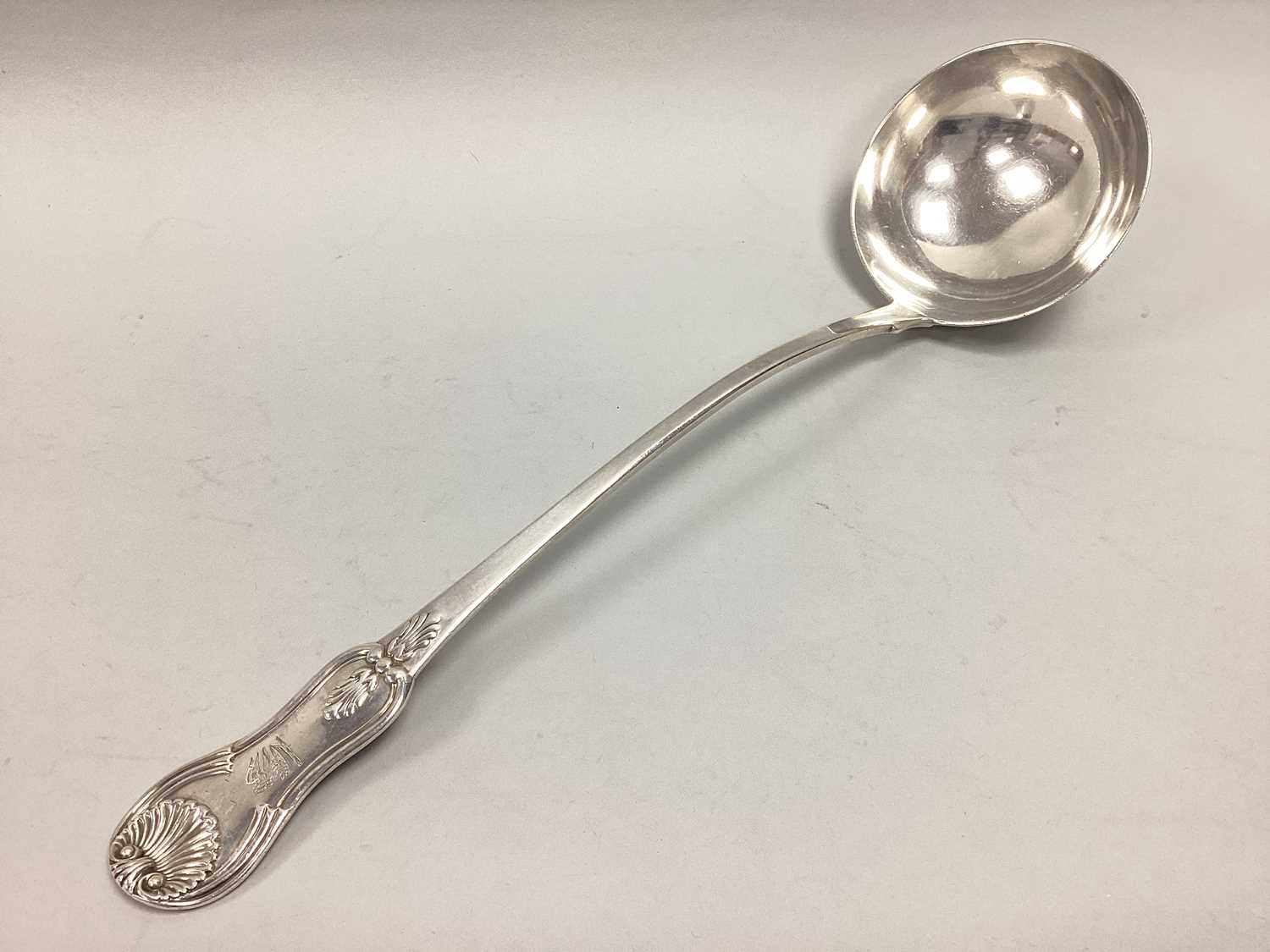 Lot 69 - A Georgian Scottish Hallmarked Silver Ladle,...
