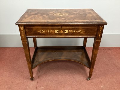 Lot 1469 - A XIX Century Rosewood Inlaid Writing Desk,...