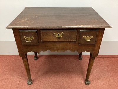 Lot 1429 - A Mid XVIII Century Joined Oak Lowboy, with...
