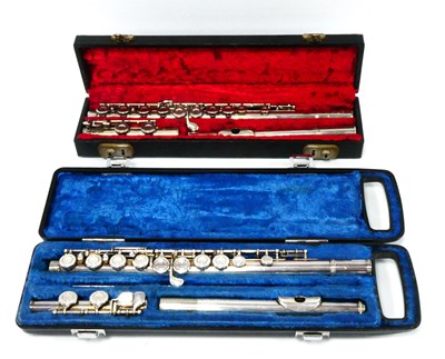 Lot 1316 - A Boosey and Hawkes 'Regent' White Metal Flute,...