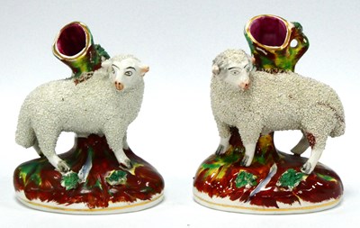 Lot 1073 - A Pair of Late XIX Century Staffordshire...
