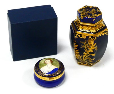 Lot 1068 - A Royal Crown Derby Porcelain Jar and Cover,...