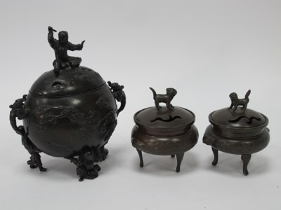 Lot 1172 - A Late XIX/ Early XX Century Japanese Bronze...