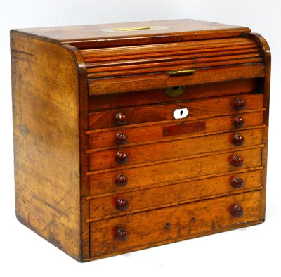 Lot 1174 - A Late XIX Century Table Top Chest, with brass...