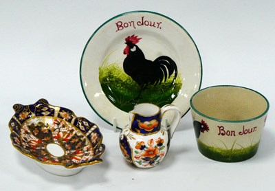 Lot 1063 - A Wemyss Pottery 'Bonjour' Pattern Plate and...