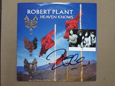 Lot 715 - Robert Plant Signature, on the cover of...