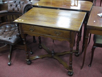 Lot 1543 - A XVII Century Style Oak Side Table, with...