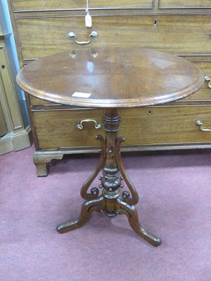 Lot 1584 - A XIX Century Oak Pedestal Table, with a...