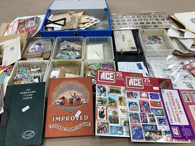 Lot 408 - Stamps; A Tub Containing World Stamps, early...