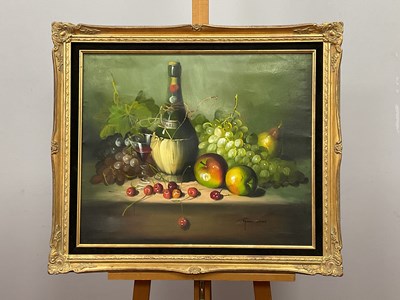 Lot 1141 - FRANK LEAN (XX Century) *ARR 
Still Life with...