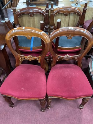 Lot 1552 - A Set of Six XIX Century Style Mahogany...