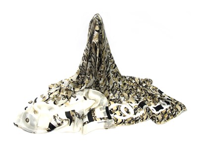 Lot 1340 - Chanel; A Vintage Signature Long Silk Scarf,...