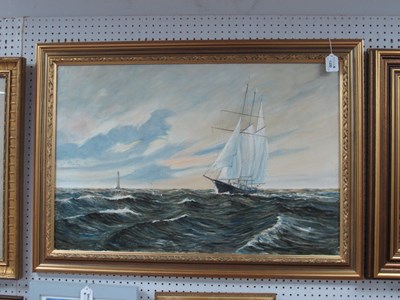 Lot 1330 - ARTHUR KING (Contemporary Artist) 
Schooner...