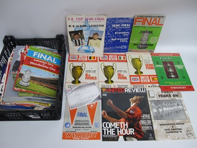 Lot 812 - Manchester United Programmes 1968 European Cup...