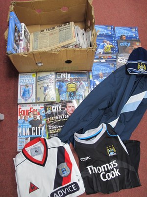 Lot 312 - Manchester City Programmes, newspapers, books,...