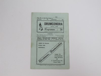 Lot 827 - 1947-8 Drumcondra v Charlton Athletic,...