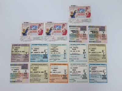 Lot 563 - Charity Shield Tickets 1974, 76, 77, 78,...