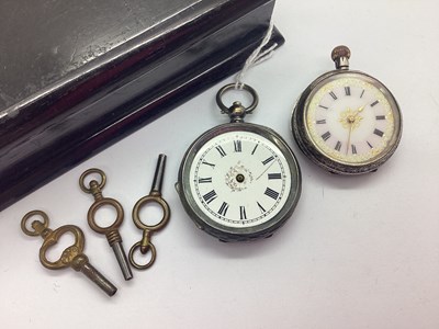 Lot 294 - A Decorative Ladies Fob Watch, the unsigned...