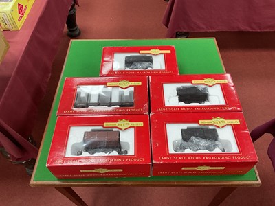 Lot 588 - Five Bachmann 'Big Hauliers' 'G' Gauge'/10mm...