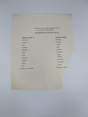Lot 691 - 1970-1 Sheffield United Youths v Rotherham...