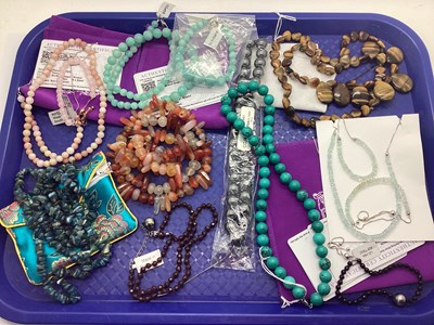 Lot 270 - A Collection of Polished Hardstone Jewellery,...