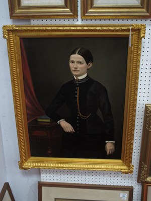 Lot 1381 - XIX CENTURY ENGLISH SCHOOL 
Portrait of a Lady,...