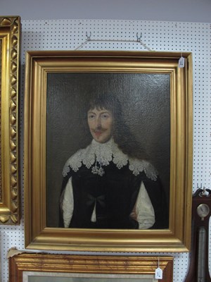 Lot 1376 - THOMAS LEIGH Portrait of Aston Cockayne, oil...