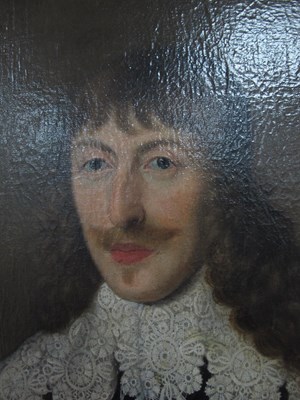 Lot 1376 - THOMAS LEIGH Portrait of Aston Cockayne, oil...