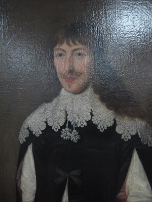 Lot 1376 - THOMAS LEIGH Portrait of Aston Cockayne, oil...