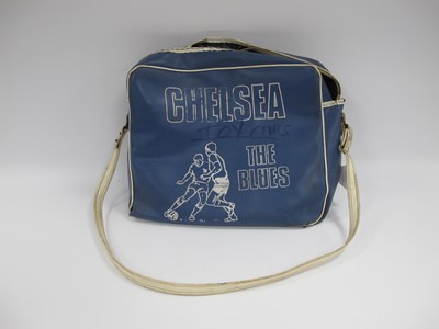 Lot 613 - Chelsea F.C Vintage Vinyl Holdall Bag in Blue,...