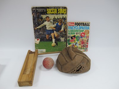 Lot 650 - Conqueror Size 3 Leather Football (deflated),...