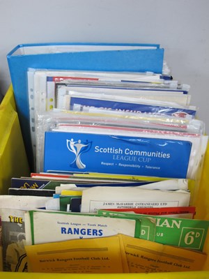 Lot 498 - Scottish Programmes 1950s and Later, cup...