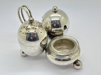 Lot 34 - A Hallmarked Silver Cruet, HA, Sheffield 1921,...
