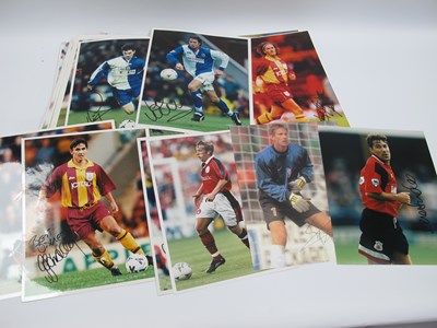 Lot 412 - Football Autographs on Press Photographs and...