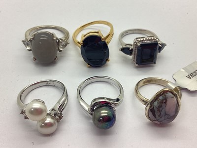 Lot 213A - TGGC; A Collection of Modern "925" Stone Set...