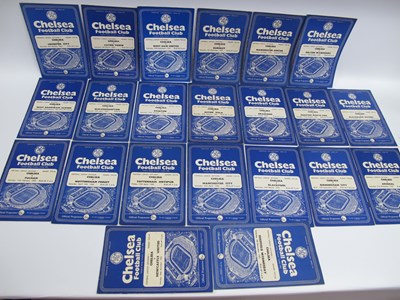 Lot 809 - Chelsea 1959-60 Twenty League Home Programmes,...