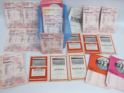 Lot 822 - Workington Home Programmes, seven from the mid...