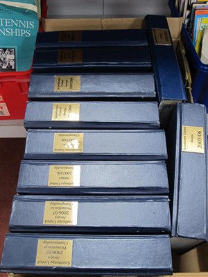 Lot 481 - Scunthorpe United Away Binders, containing...
