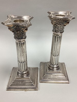 Lot 57 - A Pair of Hallmarked Silver Candlesticks, AS,...