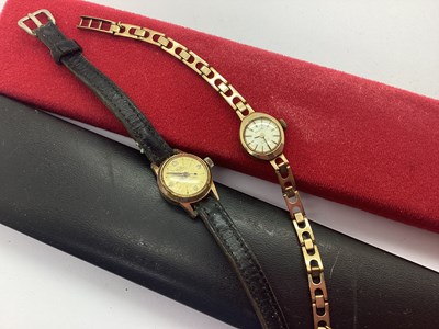 Lot 293 - TALIS; A 9ct Gold Cased Ladies Wristwatch, the...