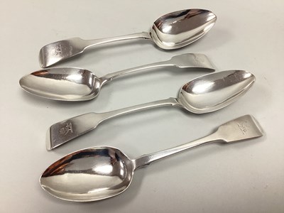 Lot 89 - A Pair of Irish Hallmarked Silver Fiddle...