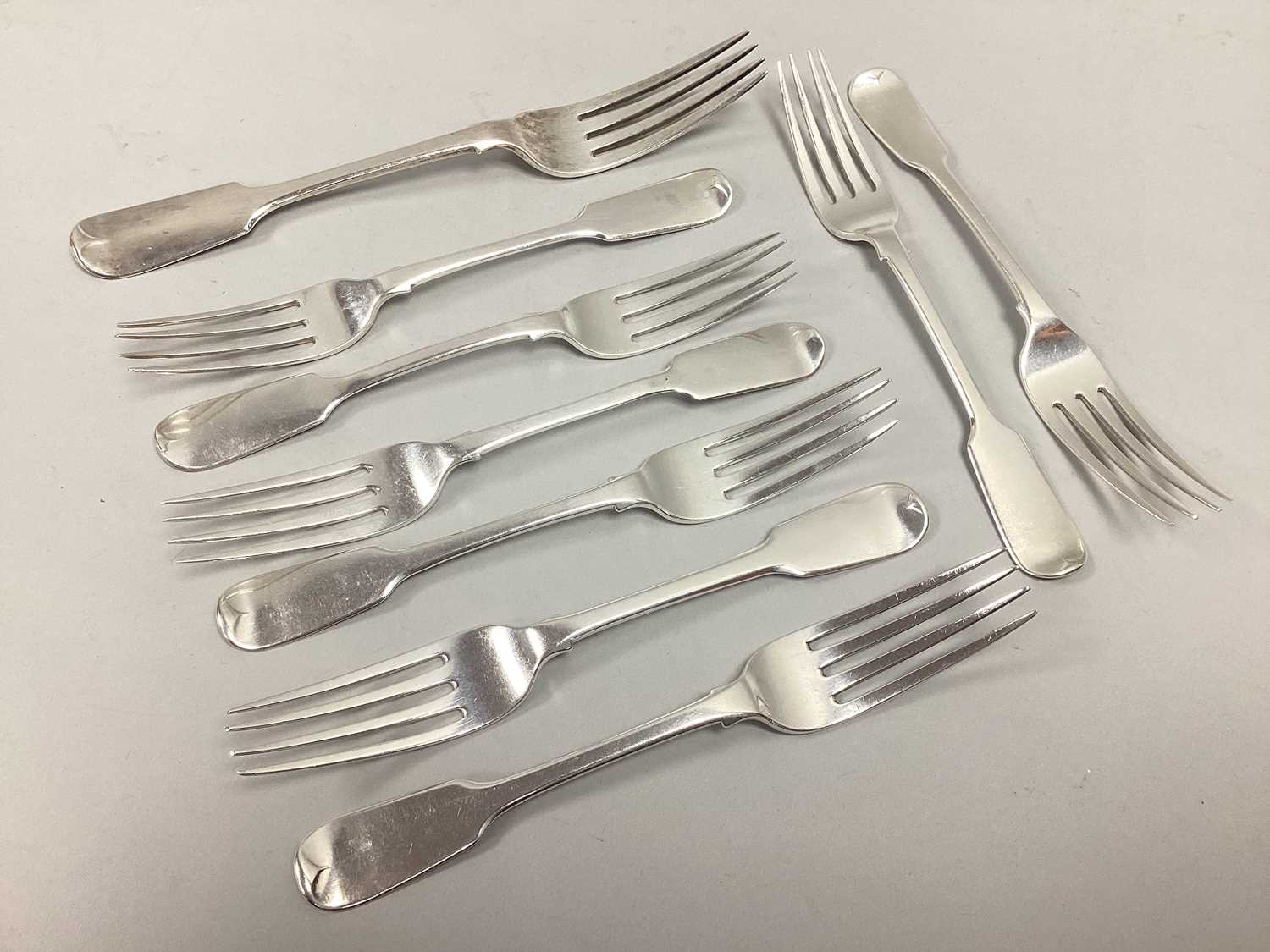Lot 88 - A Matched Set of Eight Hallmarked Silver...